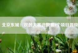 北京东城：双创大赛选拔赛8个项目晋级