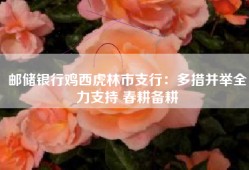 邮储银行鸡西虎林市支行：多措并举全力支持 春耕备耕