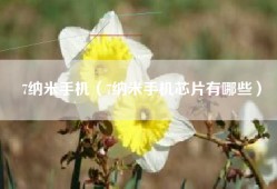 7纳米手机（7纳米手机芯片有哪些）