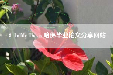8. LolMy Thesis 哈佛毕业论文分享网站