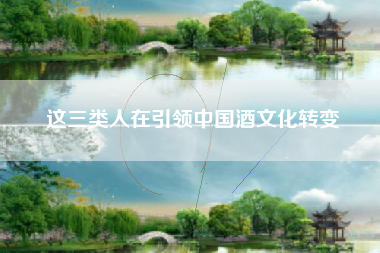这三类人在引领中国酒文化转变