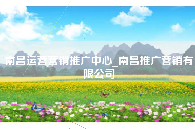 南昌运营营销推广中心_南昌推广营销有限公司