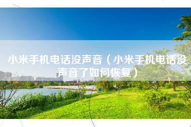 小米手机电话没声音（小米手机电话没声音了如何恢复）