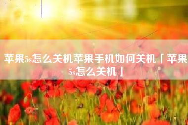 苹果5s怎么关机苹果手机如何关机「苹果5s怎么关机」